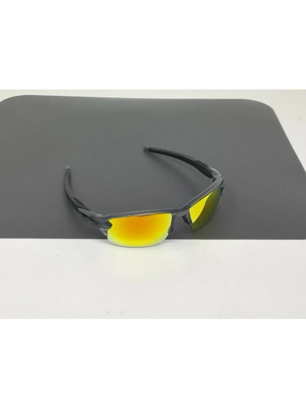 Oakley FLAK 2.0 XL OO9188-10 Wrap Sunglasses Matte Smoke Gray W/ Fire Iridium